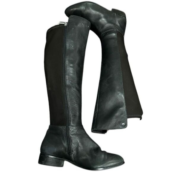 MICHAEL MICHAEL KORS Black Bromley Over-the-Knee Riding Boots Shoes Size 10 EUC - Picture 1 of 10